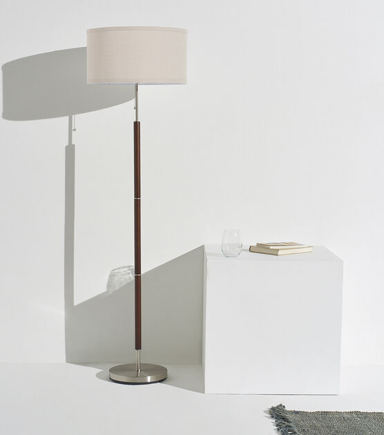 Brightech Carter LED Floor Lamp - Walnut Brown, , hi-res, image 3