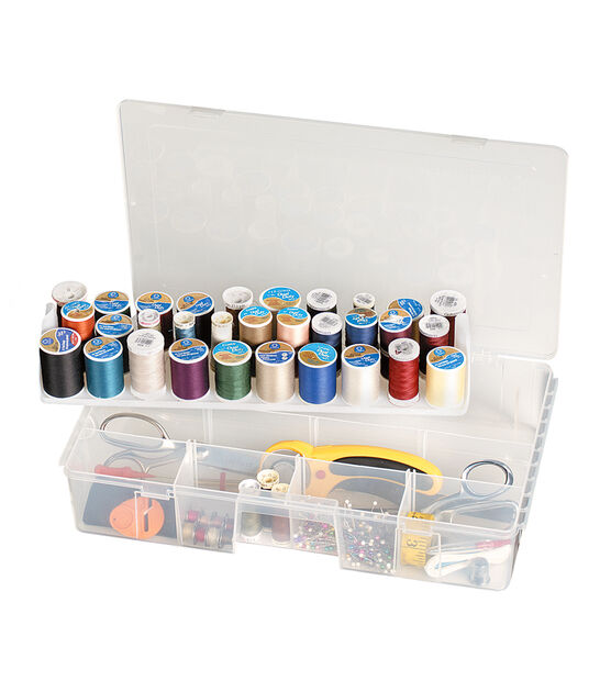 ArtBin 16.5" x 3" Solutions Sewing & Thread Box With Removable Trays, , hi-res, image 2