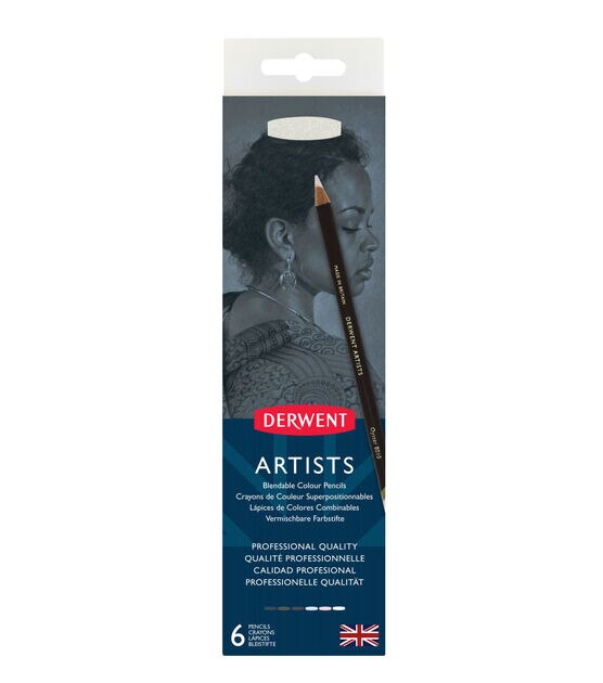 Charcoal Pencil Tin - Derwent set of 6 • PAPER SCISSORS STONE