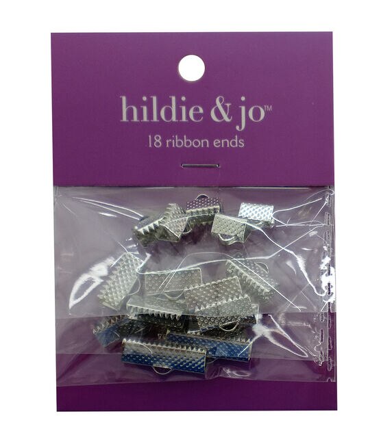 18ct Silver Assorted Metal Ribbon Ends by hildie & jo