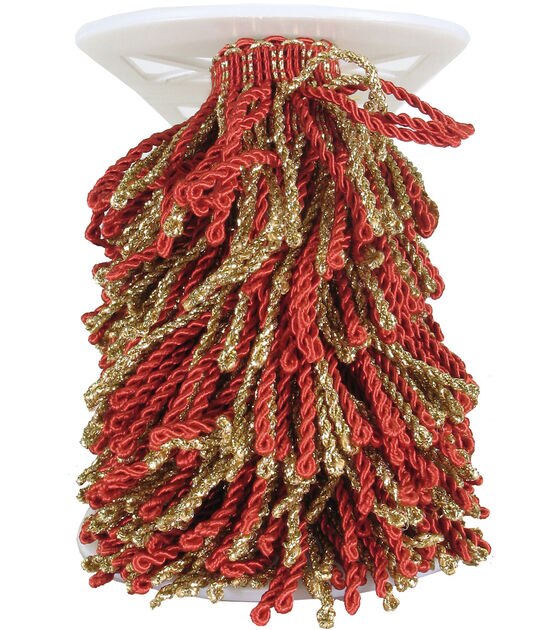 Simplicity Bullion Fringe Trim Red & Gold