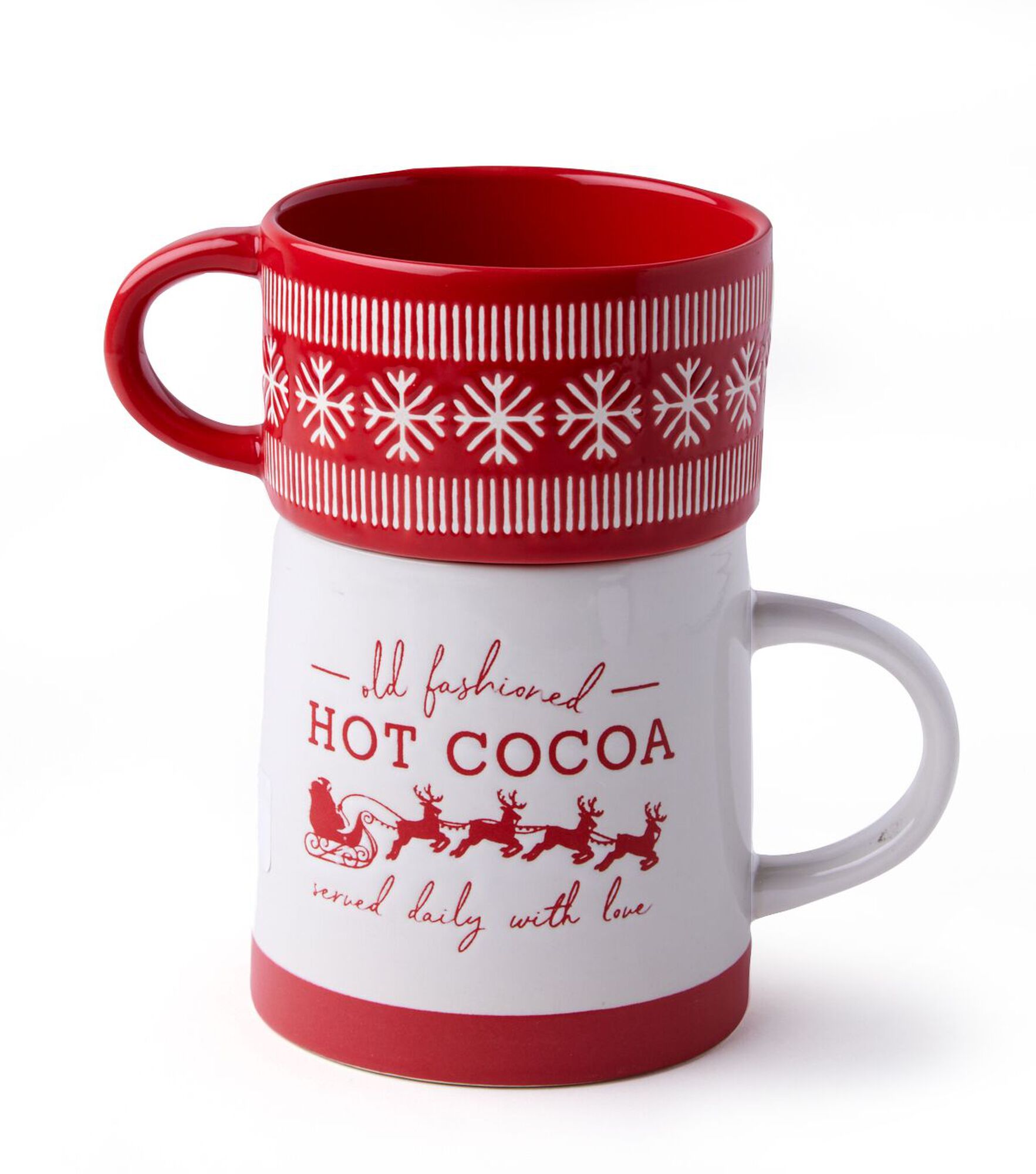 Hot Cocoa Mug & Christmas Argyle Ceramic Pour Over Coffee Dripper Set