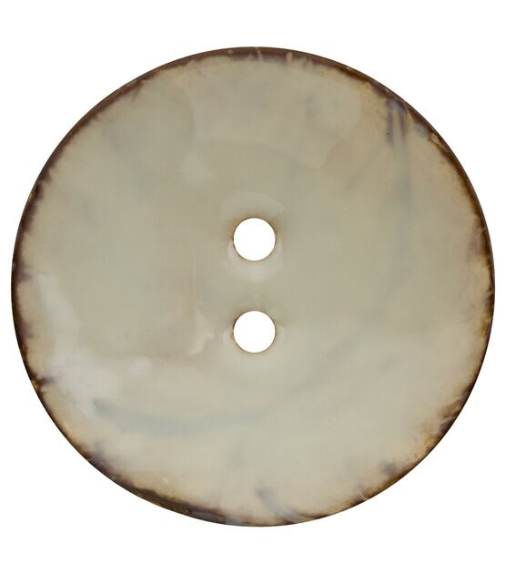 Organic Elements 2.5" Coconut Round 2 Hole Button, , hi-res, image 3