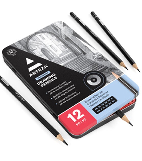 Arteza Professional Drawing, Sketching Pencils (Set of 12)