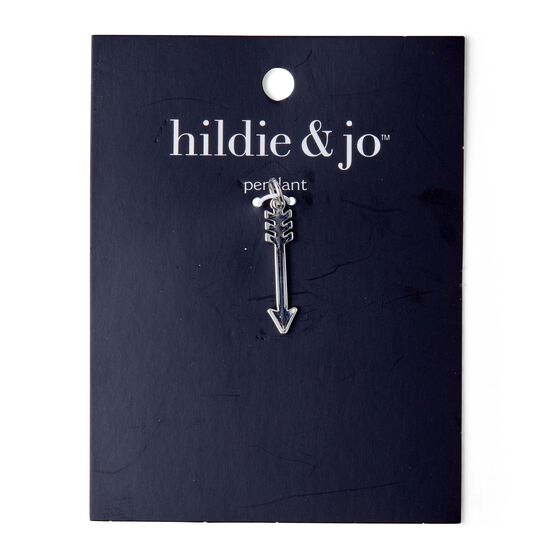 Silver Iron Arrow Pendant by hildie & jo