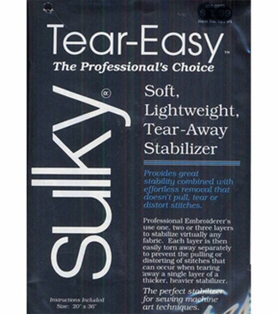 Sulky 20" x 1yd Tear Easy Stabilizer