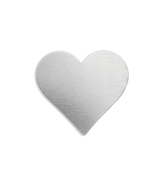 ImpressArt 15 pk 0.75'' 0.56 oz Aluminum Heart Premium Stamping Blanks