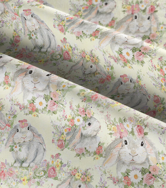 Susan Winget Hello Spring Bunny Easter Cotton Fabric, , hi-res, image 3