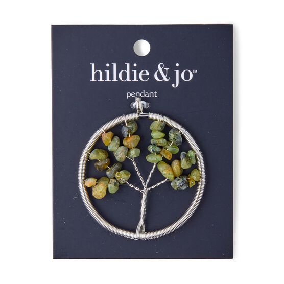Iron & Jasper Tree of Life Pendant by hildie & jo