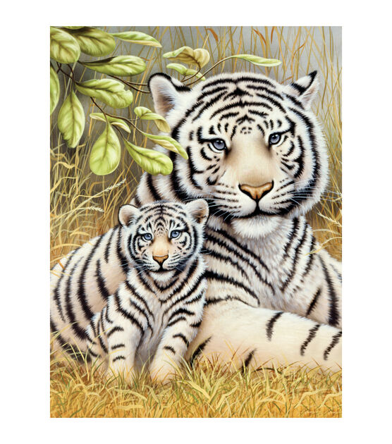 Royal Brush Junior Small Paint By Number Kit White Tiger Pair