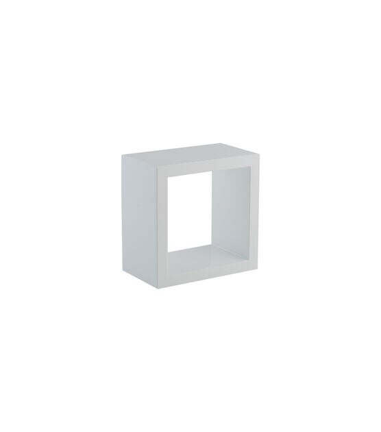 Organize It All 3ct White Wall Cube Shelves, , hi-res, image 7