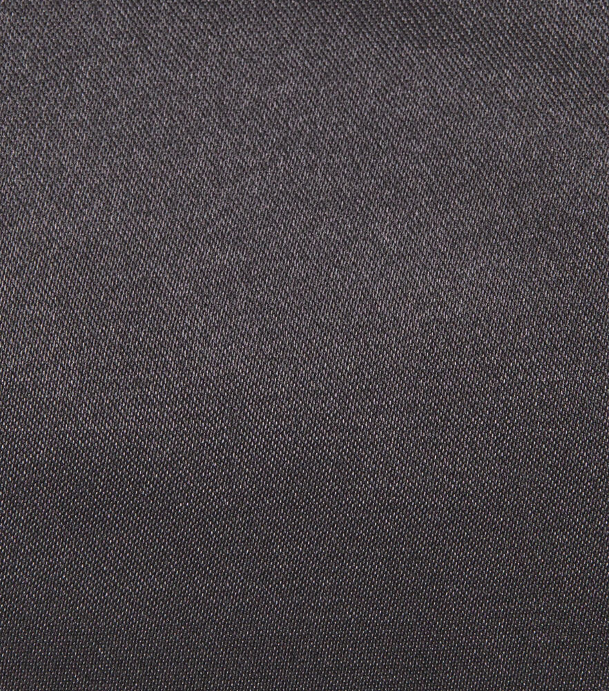 Glitterbug Satin Solid Fabric, Black, swatch, image 15