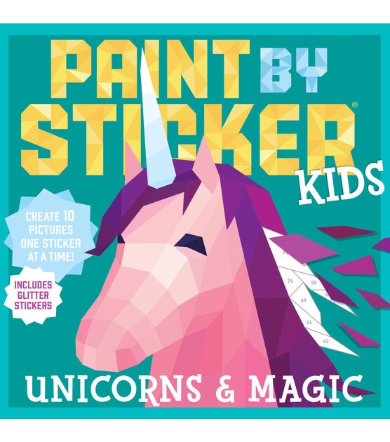 Workman Publishing Unicorns & Magic Paint By Sticker Book