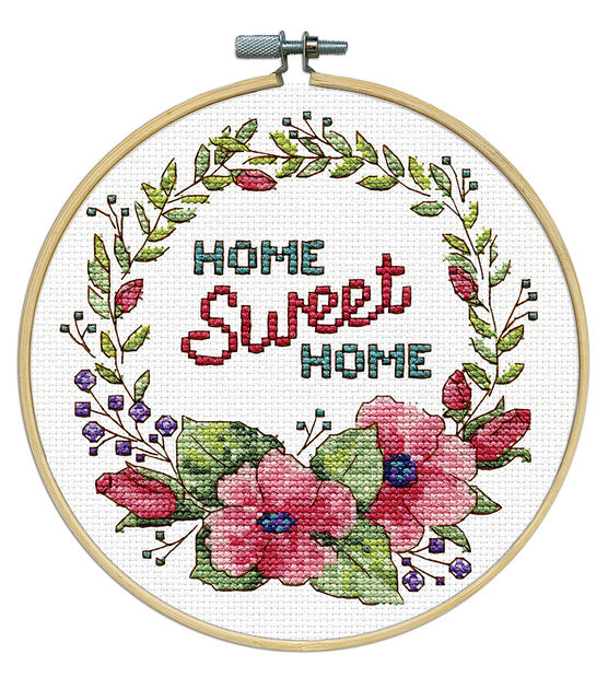 Design Works 8" Home Sweet Home Round Counted Cross Stitch Kit