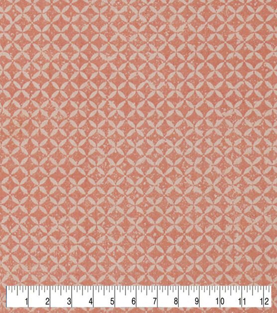 Orange Distressed Lattice Quilt Cotton Fabric by Keepsake Calico, , hi-res, image 3
