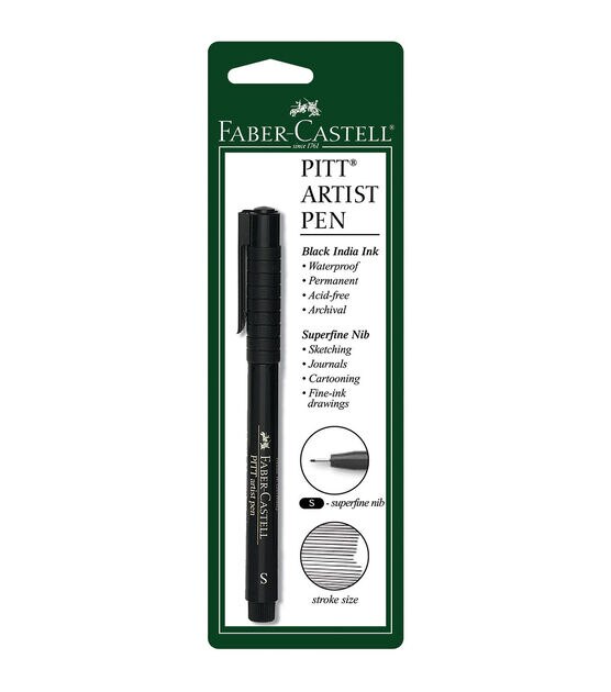 Faber-Castell, PITT Artist Pen Set of 4, Extra Superfine, Superfine, Fine &  Medium, Black 