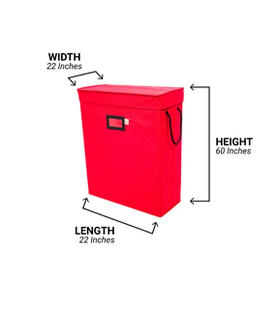 Village Lighting Company Gift Bag & Tissue Paper Storage Box - RED 