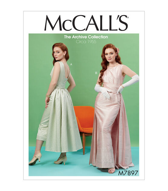 McCall's M7897 Size 6 to 22 Misses Dress Sewing Pattern, , hi-res, image 1
