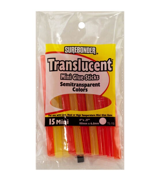 Translucent Glue Sticks Asst Colors