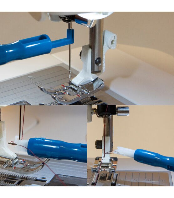 Needle Inserter and Threader for Sewing Machines