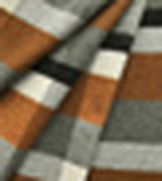 Tan Gray and White Plaid Wool Blend Apparel Fabric, , hi-res, image 2