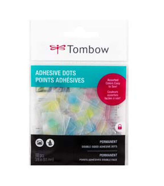 Tombow Double-Sided Clear Pastel Adhesive Dots