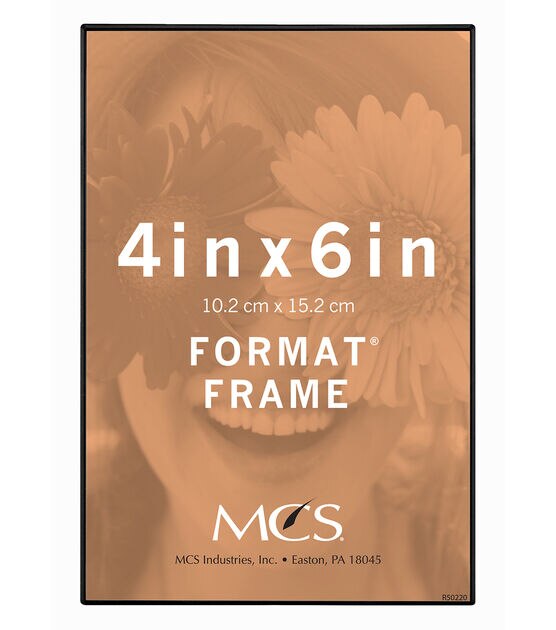 MCS 4"x6" Front Loading Black Wall Frame