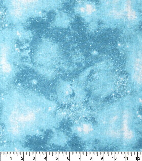 Teal Galaxy Quilt Cotton Fabric by Keepsake Calico, , hi-res, image 2