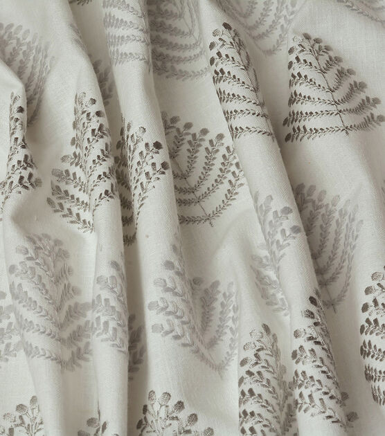 P/K Lifestyles Embroidery Silver Jacquards Multi-Purpose Fabric, , hi-res, image 2