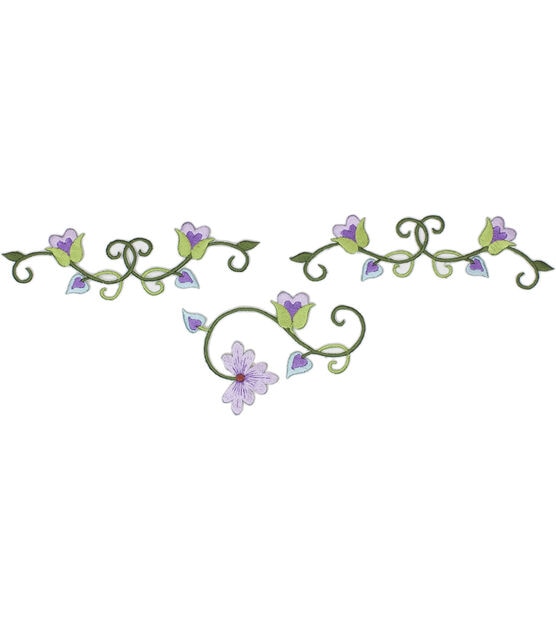 Simplicity Multicolor Bloom Vines Iron On Patch, , hi-res, image 3