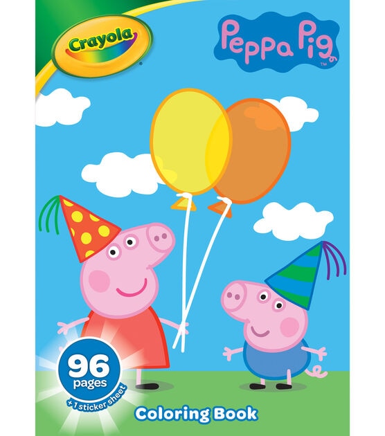 Crayola 96 Sheet Peppa Pig Coloring Book With Stickers