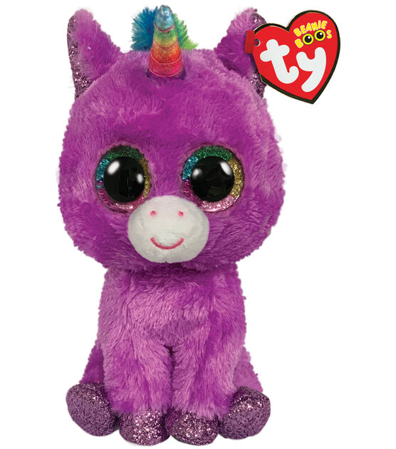 Ty Inc 6" Beanie Boos Purple Unicorn Plush Toy