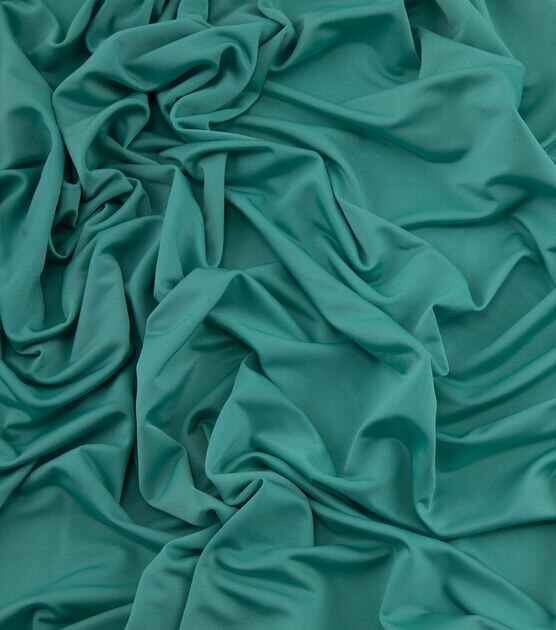Yaya Han Teal Stretch Knit Fabric, , hi-res, image 2