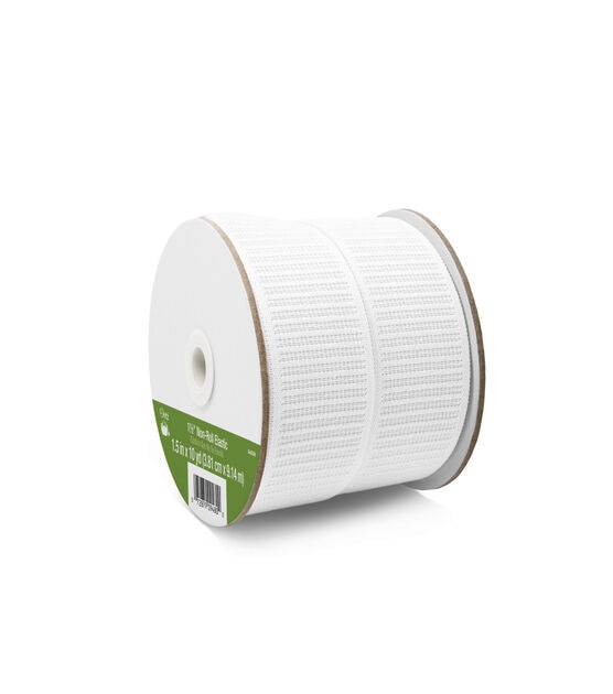 Dritz 1-1/2" Non-Roll Elastic, White, Sold by the Yard, , hi-res, image 2