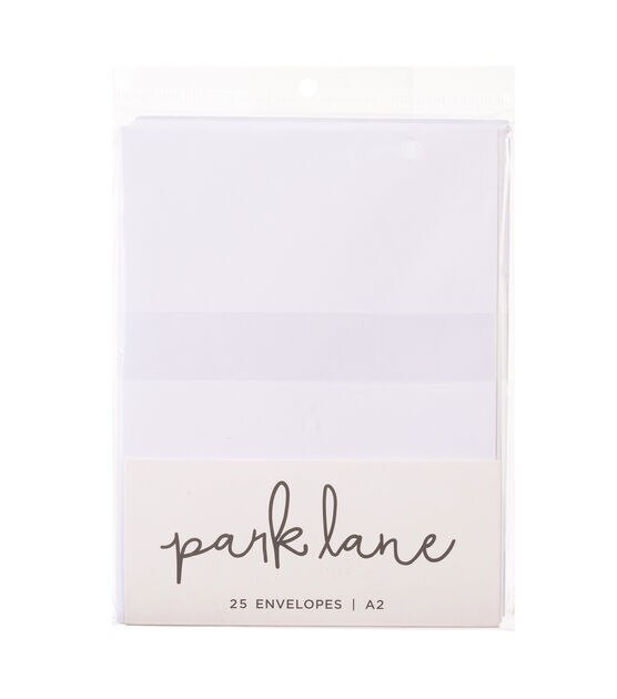 25ct White A2 Cardstock Envelopes by Park Lane