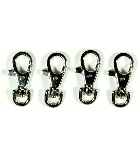 Realeather Crafts Swivel Snap Hooks 4/Pkg