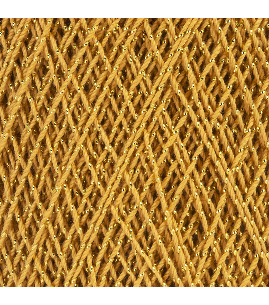 10X20 GRAMS BROWN Golden Cotton Metallic Thread-Crochet Lace
