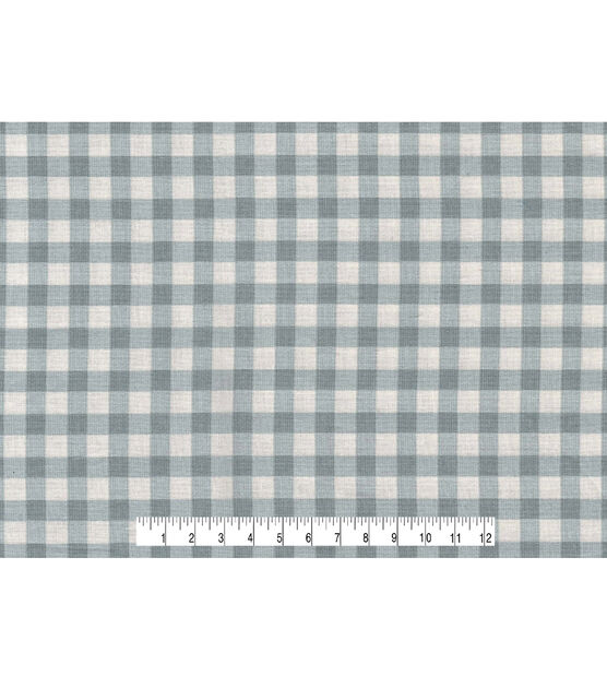 Gray & White Checks Quilt Cotton Fabric by Keepsake Calico, , hi-res, image 4