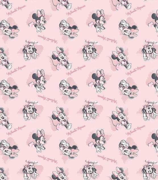 Disney Minnie So Sweet Badge Cotton Fabric, , hi-res, image 2