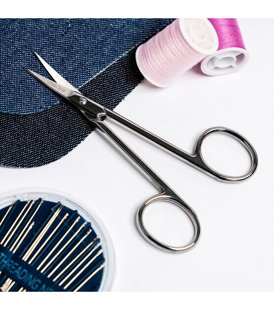 EXCEART Scissors Needlework Scissor Curved Craft Scissor Tailor Scissor  Sewing Shear Yarn Sissor Embroidery Scissors Non-stick Scissor Student