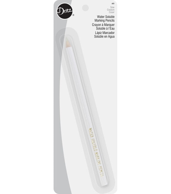 Dritz Water Soluble Marking Pencil, White