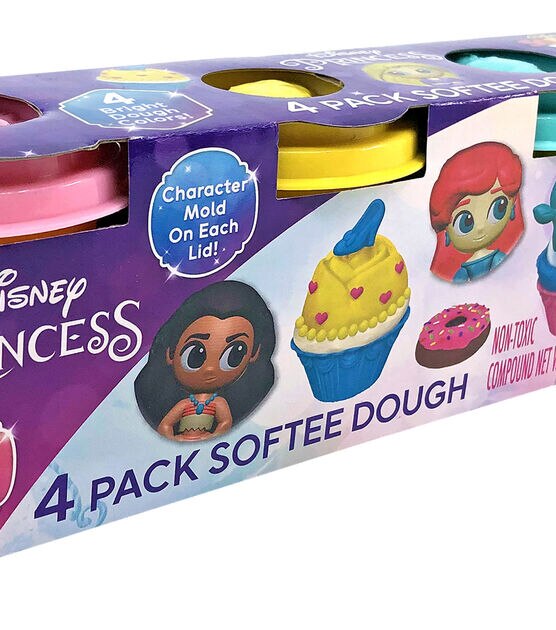 Cra-Z-Art 12oz Disney Princess Softee Dough Play Set 4ct, , hi-res, image 3