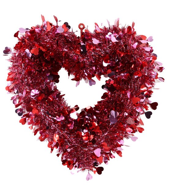 Romantic Valentine's Day Heart Wreath