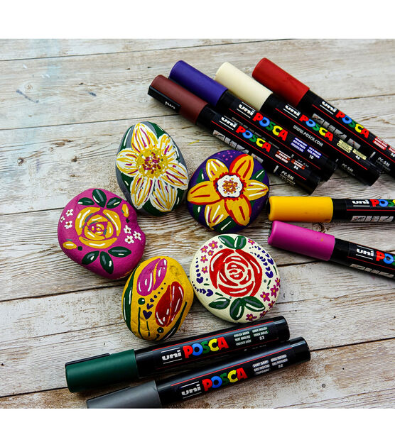 16 Posca Markers 3M, Posca Pens for Art Supplies, School Supplies, Rock Art,  Fabric Paint, Fabric Markers, Paint Pen, Art Markers, Posca Paint Markers