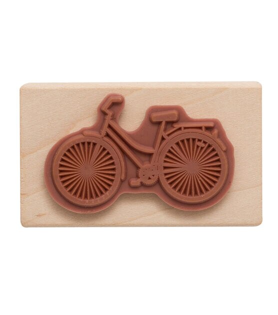 American Crafts Wooden Stamp Bicycle, , hi-res, image 2