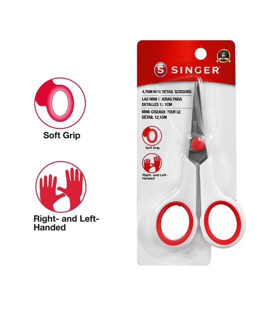 SINGER 4.75" Craft Scissors with Comfort Grip, , hi-res, image 11