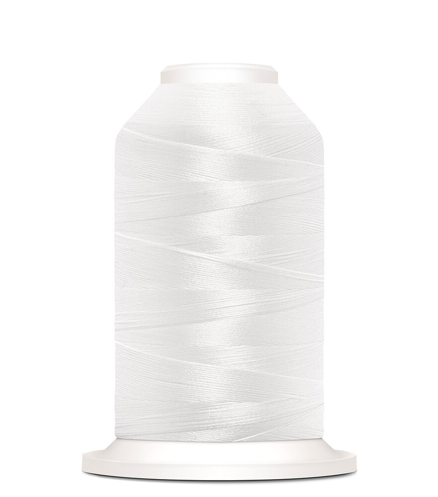 Gutermann 1100yd Bulky 25wt Solid Thread, 1005 White, swatch
