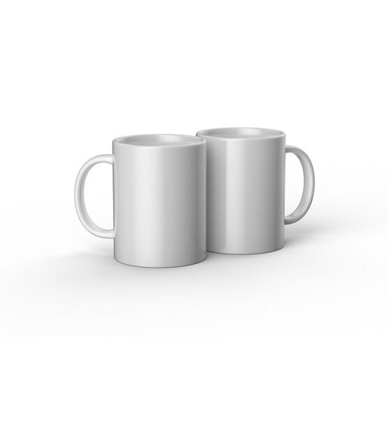 Cricut Mug Press 15oz White Ceramic Blank Mugs 2pk