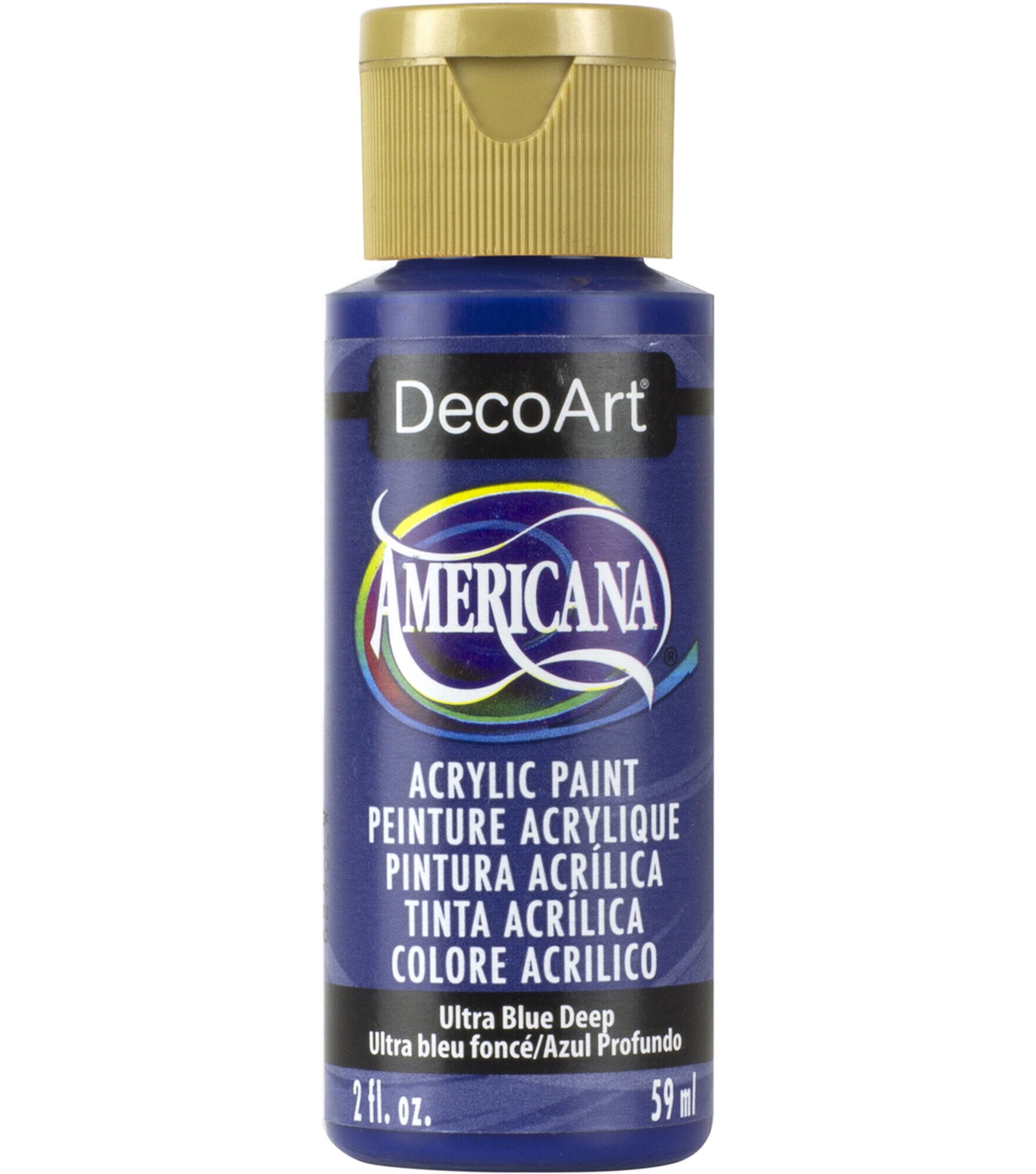 DecoArt Americana Acrylic 2oz Paint, Ultra Blue, hi-res