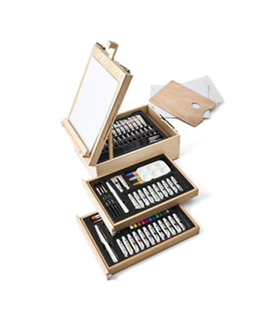KINGART Studio Series Mixed Media Sketchbox Easel Stand, , hi-res, image 3